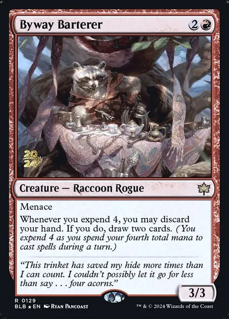 Troqueur des routes secondaires, carte Magic PBLB 129s — extension Bloomburrow Promos