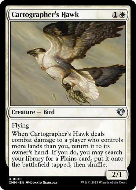 Cartographer's Hawk, Magic card CMM 18 — Commander Masters set