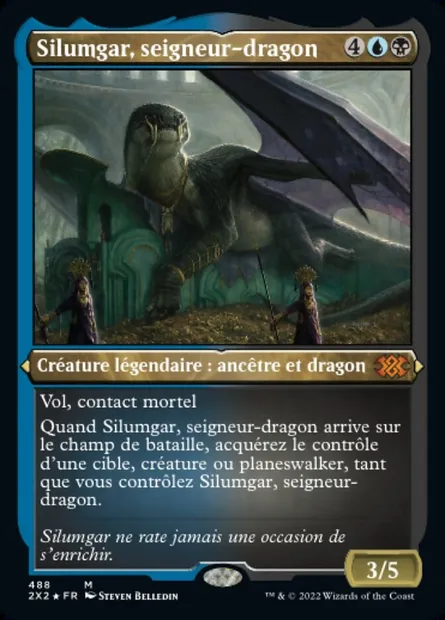 Silumgar, seigneur-dragon, carte Magic 2X2 488 — extension Double Masters 2022