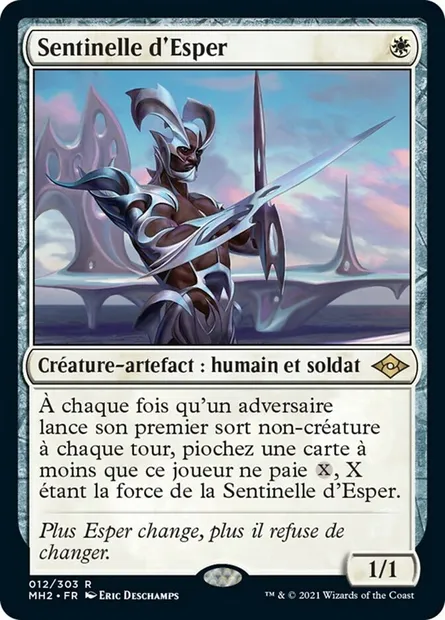 Sentinelle d'Esper, carte Magic MH2 12 — extension Horizons du Modern 2