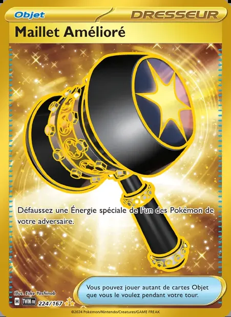 Maillet Amélioré, carte Pokémon TWM 224 — extension Mascarade Crépusculaire