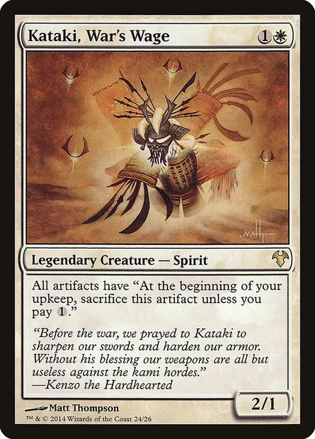 Kataki, War's Wage, Magic card MD1 24 — Modern Event Deck 2014 set