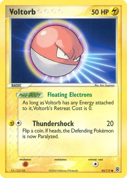 Voltorb, Pokémon card RG 85 — FireRed & LeafGreen set