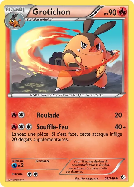 Grotichon, carte Pokémon BCR 25 — extension Frontières Franchies