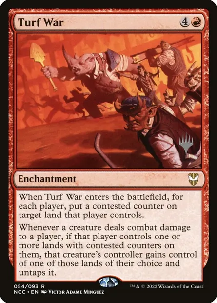 Turf War, Magic card PNCC 54p — New Capenna Commander Promos set