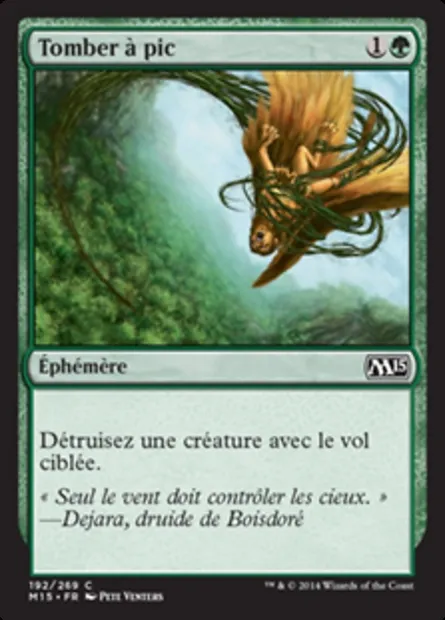 Tomber à pic, carte Magic M15 192 — extension Magic 2015