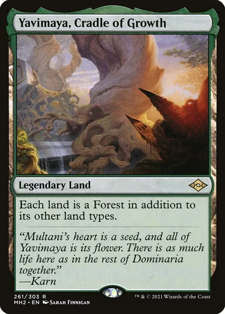 Yavimaya, Cradle of Growth, Magic card MH2 261 — Modern Horizons 2 set