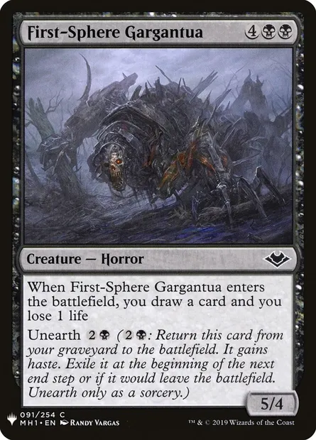 First-Sphere Gargantua, Magic card PLST MH1-91 — The List set