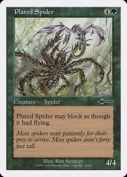 Plated Spider, Magic card BTD 59 — Beatdown Box Set set