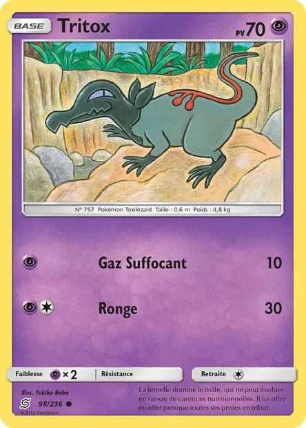 Tritox, carte Pokémon UNM 98 — extension Harmonie des Esprits