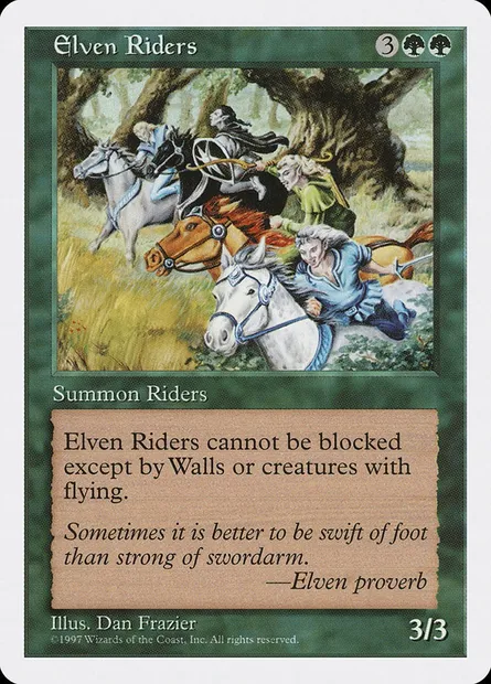 Elven Riders, Magic card 5ED 291 — Fifth Edition set
