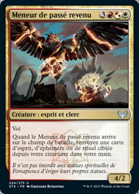 Meneur de passé revenu, carte Magic STX 224 — extension Strixhaven: l'Académie des Mages