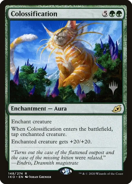 Colossification, carte Magic PIKO 148p — extension Ikoria: Lair of Behemoths Promos