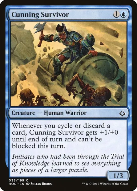 Cunning Survivor, Magic card HOU 33 — Hour of Devastation set