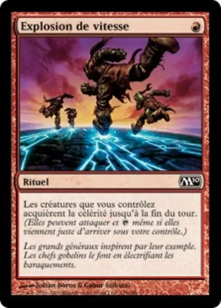 Explosion de vitesse, carte Magic M10 129 — extension Magic 2010