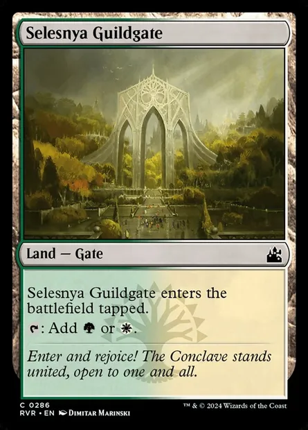 Selesnya Guildgate, Magic card RVR 286 — Ravnica Remastered set