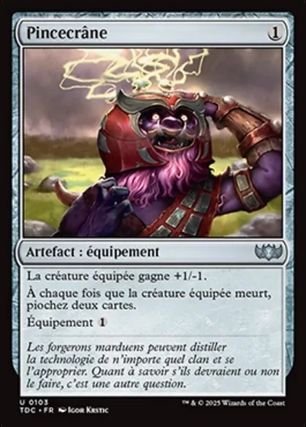 Pincecrâne, carte Magic TDC 103 — extension Tarkir: Dragonstorm Commander