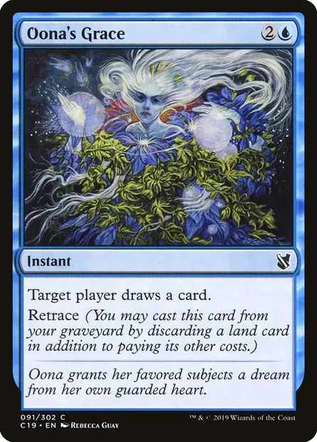 Oona's Grace, Magic card C19 91 — Commander 2019 set