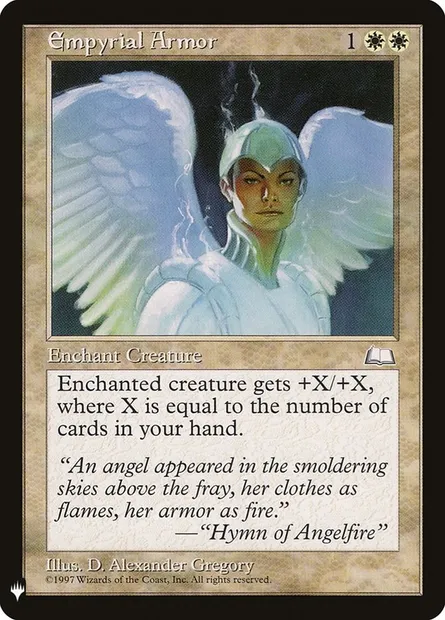 Armure empyrée, carte Magic PLST WTH-13 — extension The List
