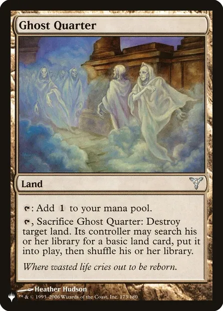 Ghost Quarter, Magic card PLST DIS-173 — The List set