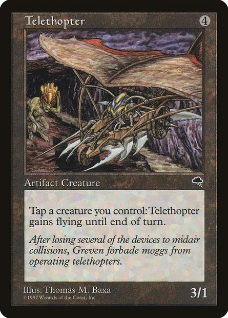 Telethopter, Magic card TMP 311 — Tempest set