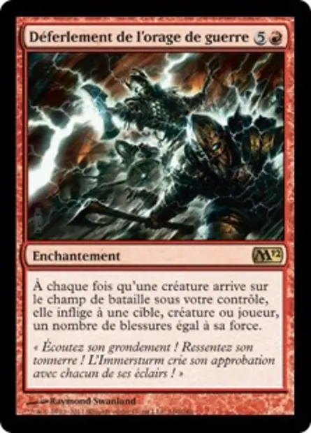 Déferlement de l'orage de guerre, carte Magic M12 160 — extension Magic 2012