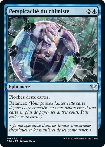 Perspicacité du chimiste, carte Magic C20 108 — extension Commander 2020