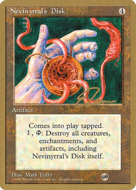 Nevinyrral's Disk, Magic card PTC et338sb — Pro Tour Collector Set set