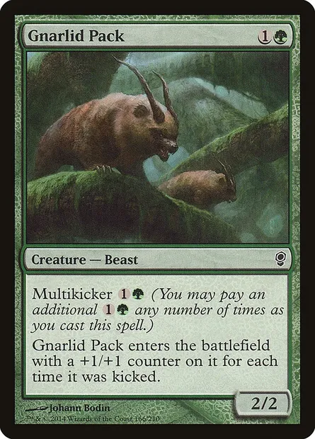 Gnarlid Pack, Magic card CNS 166 — Conspiracy set
