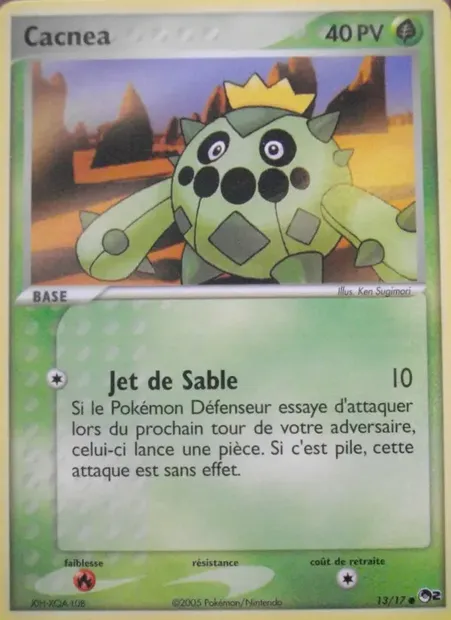 Cacnea, carte Pokémon P2 13 — extension POP Série 2