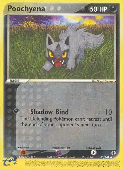 Poochyena, Pokémon card RS 65 — Ruby & Sapphire set