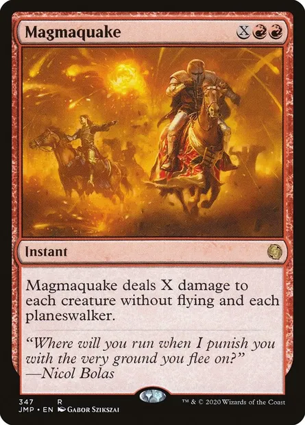 Magmaquake, Magic card JMP 347 — Jumpstart set