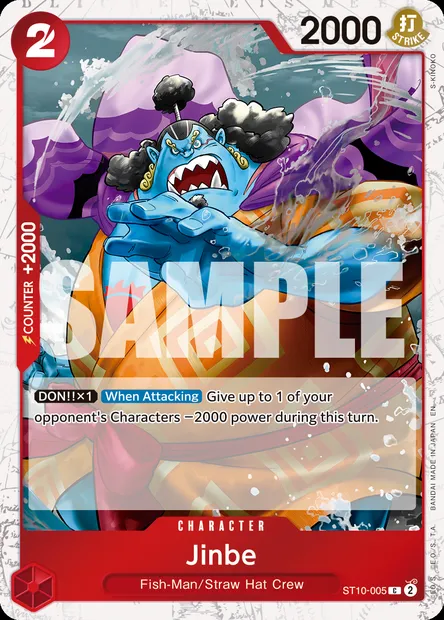 Jinbe, carte One Piece ST10-005 — extension The Three Captains