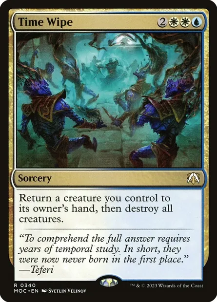 Time Wipe, Magic card MOC 340 — March of the Machine Commander set