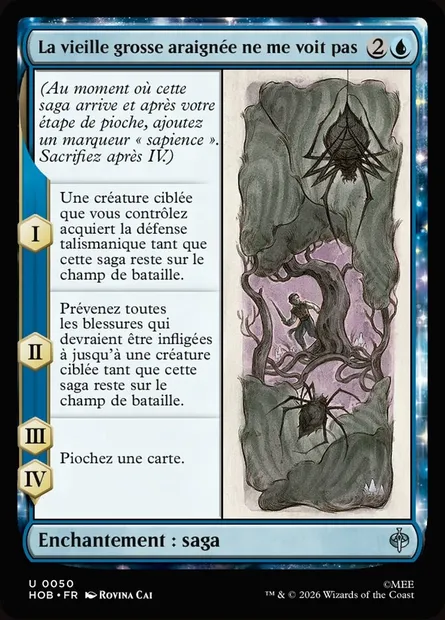 La vieille grosse araignée ne me voit pas, carte Magic HOB 50 — extension The Hobbit