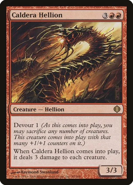 Caldera Hellion, Magic card ALA 95 — Shards of Alara set