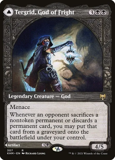 Tergrid, déesse de la Peur // Lanterne de Tergrid, carte Magic KHM 307 — extension Kaldheim