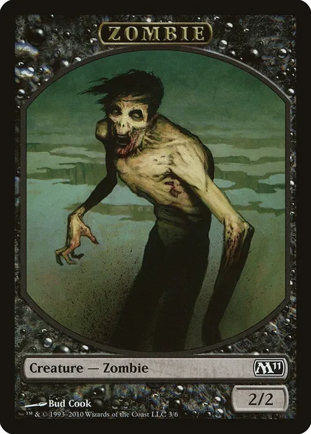 Zombie, carte Magic TM11 3 — extension Magic 2011 Tokens