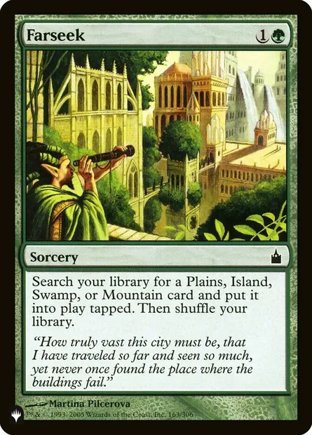 Farseek, Magic card PLST RAV-163 — The List set