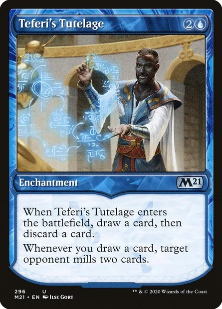 Teferi's Tutelage, Magic card M21 296 — Core Set 2021 set