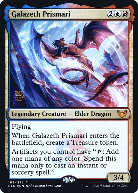 Galazeth Prismari, carte Magic PSTX 189s — extension Strixhaven: School of Mages Promos
