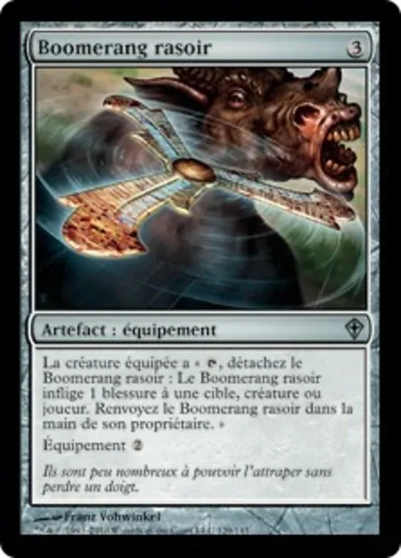 Boomerang rasoir, carte Magic WWK 129 — extension Worldwake
