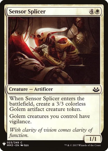 Sensor Splicer, Magic card PLST MM3-23 — The List set