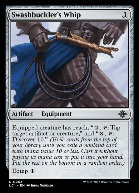Swashbuckler's Whip, Magic card LCI 263 — The Lost Caverns of Ixalan set