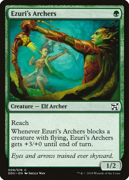 Archers d'Ezuri, carte Magic DDU 9 — extension Duel Decks: Elves vs. Inventors