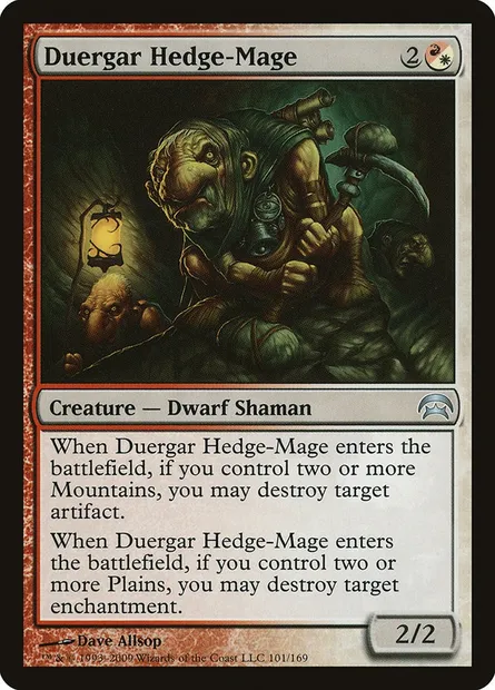 Duergar Hedge-Mage, Magic card HOP 101 — Planechase set