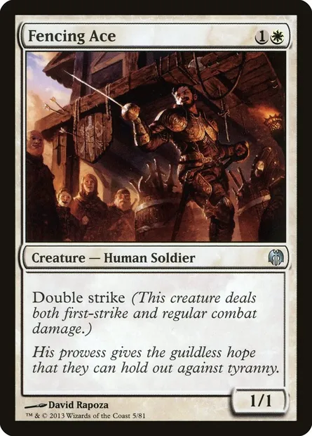 Fencing Ace, Magic card DDL 5 — Duel Decks: Heroes vs. Monsters set