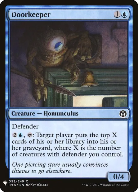Portier, carte Magic PLST IMA-53 — extension The List
