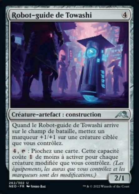 Robot-guide de Towashi, carte Magic NEO 262 — extension Kamigawa: La Dynastie Néon
