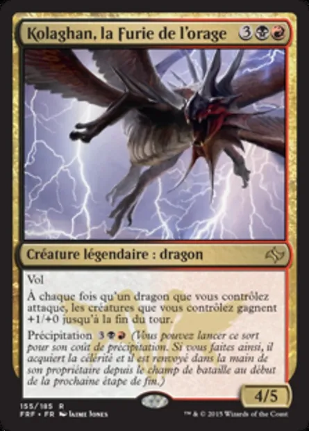 Kolaghan, la Furie de l'orage, carte Magic FRF 155 — extension Destin reforgé
